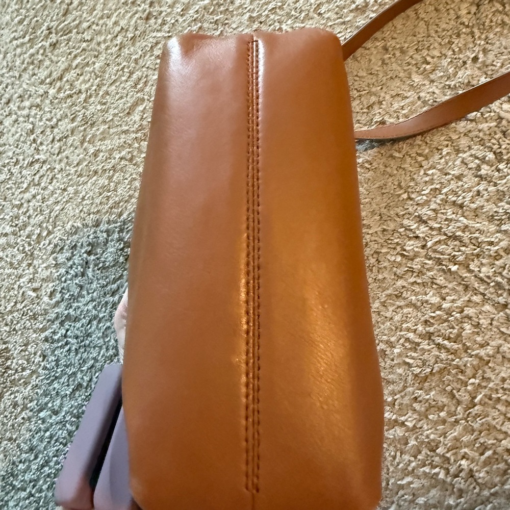 J. Crew Tan Leather Crossbody Bag - Picture 4 of 7